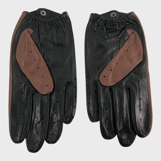 Max W Brown Leather Gloves