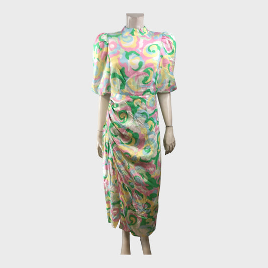 Kitri Multi Floral Swirl Dress - Size 8