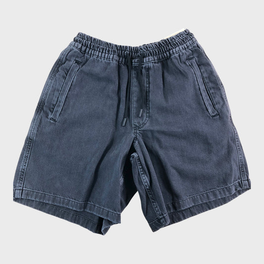 RIVER ISLAND Men's black regular fit denim shorts W 28