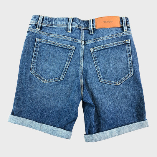 RIVER ISLAND Men's Blue Denim Slim Shorts W28