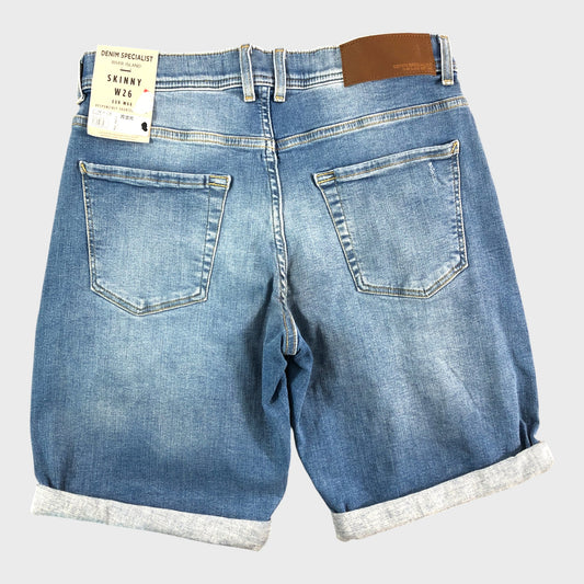 RIVER ISLAND Men's Denim Skinny fit shorts W26