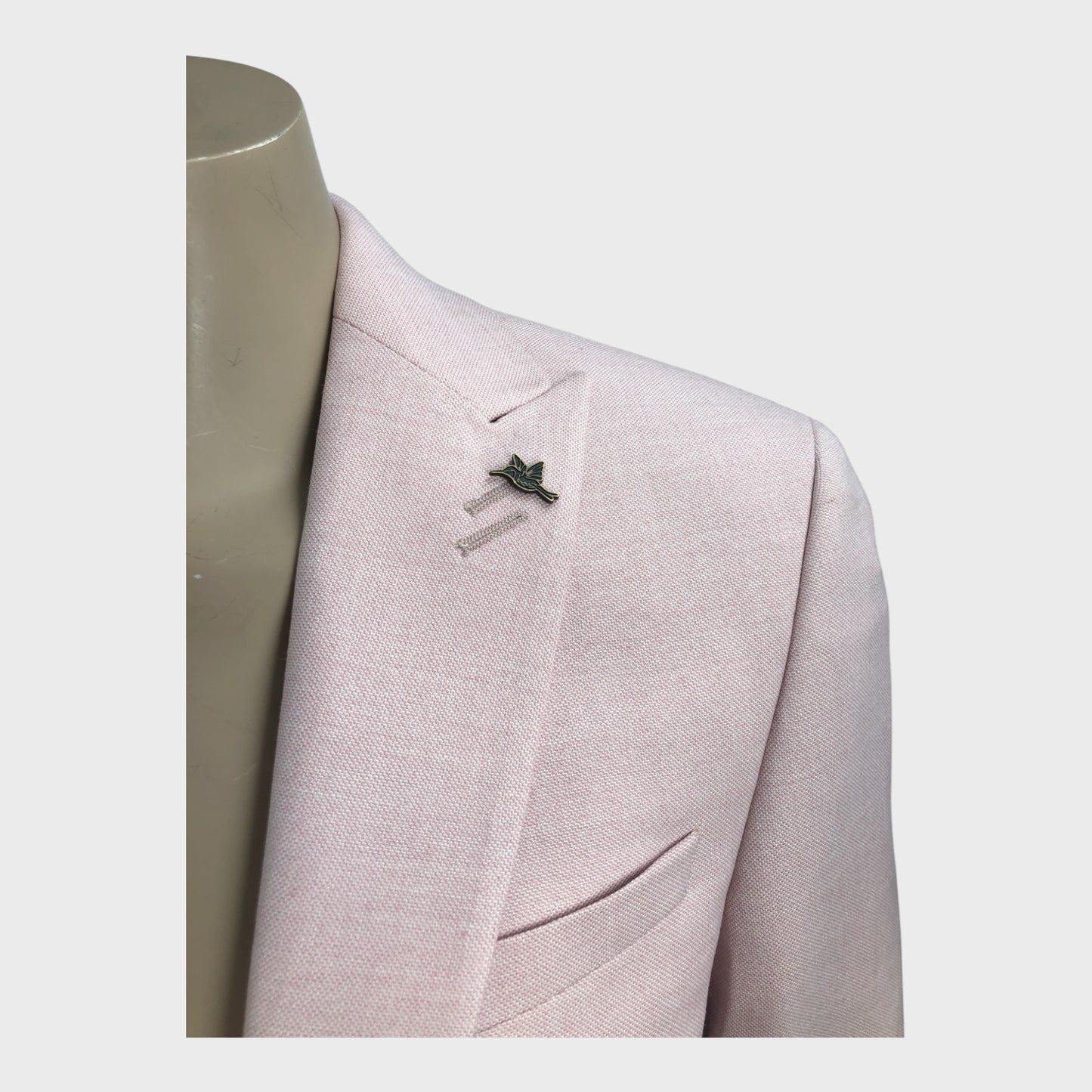 ANTIQUE ROGUE Blazer Men's Pink Polyester Blend