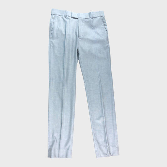 ANTIQUE ROGUE Smart Trousers Men’s Powder Blue Polyester Viscose Blend