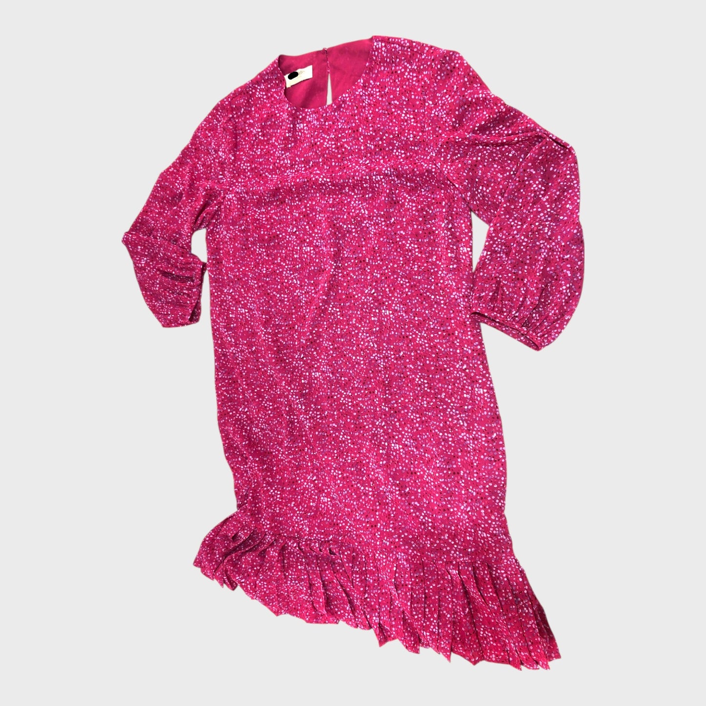 Branded Hot Pink Patterned Shift Dress