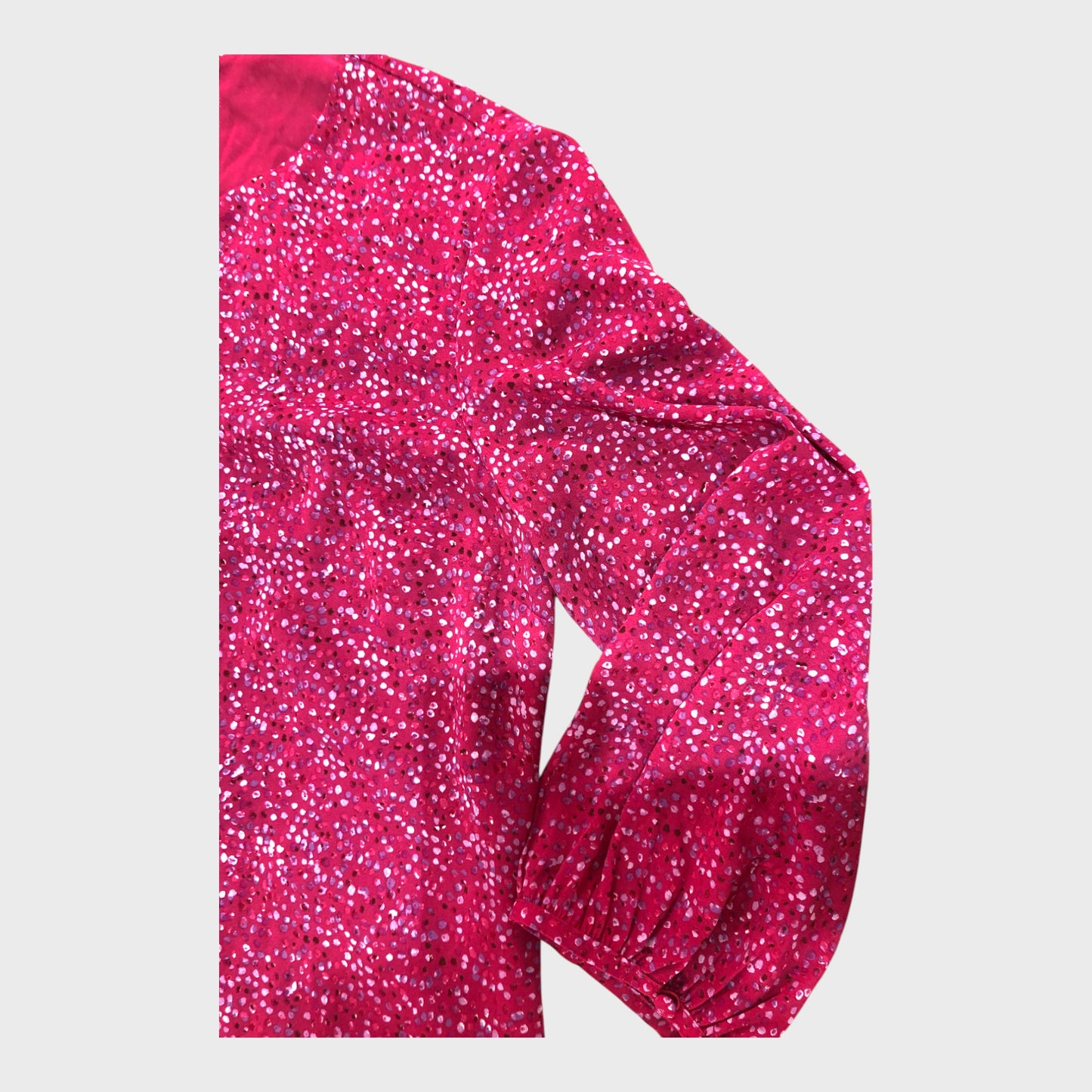 Branded Hot Pink Patterned Shift Dress