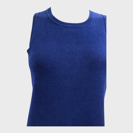 Branded Navy Maxi Dress - Size 8