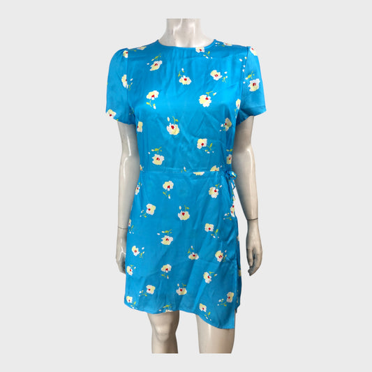 Kitri Blue Daisy Mini Dress - Size 10