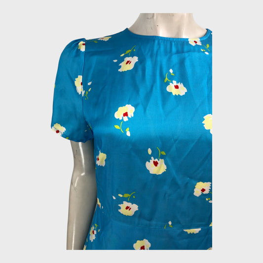 Kitri Blue Daisy Mini Dress - Size 10