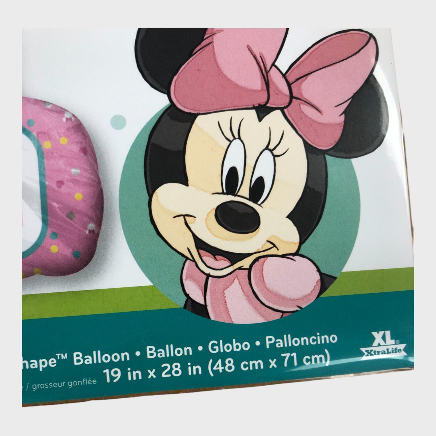 DISNEY Baby Minnie Mouse Foil Balloon 1st Birthday SuperShape 48x71cm