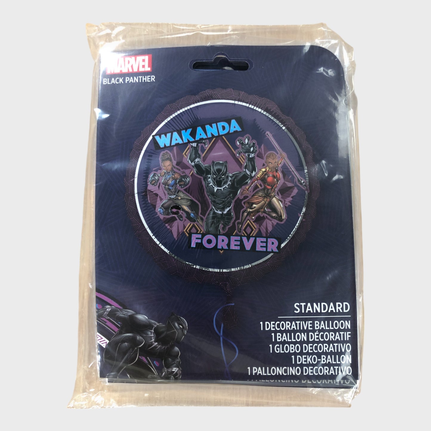 Black Panther Wakanda Forever 17" Foil Balloon - Pack of 5