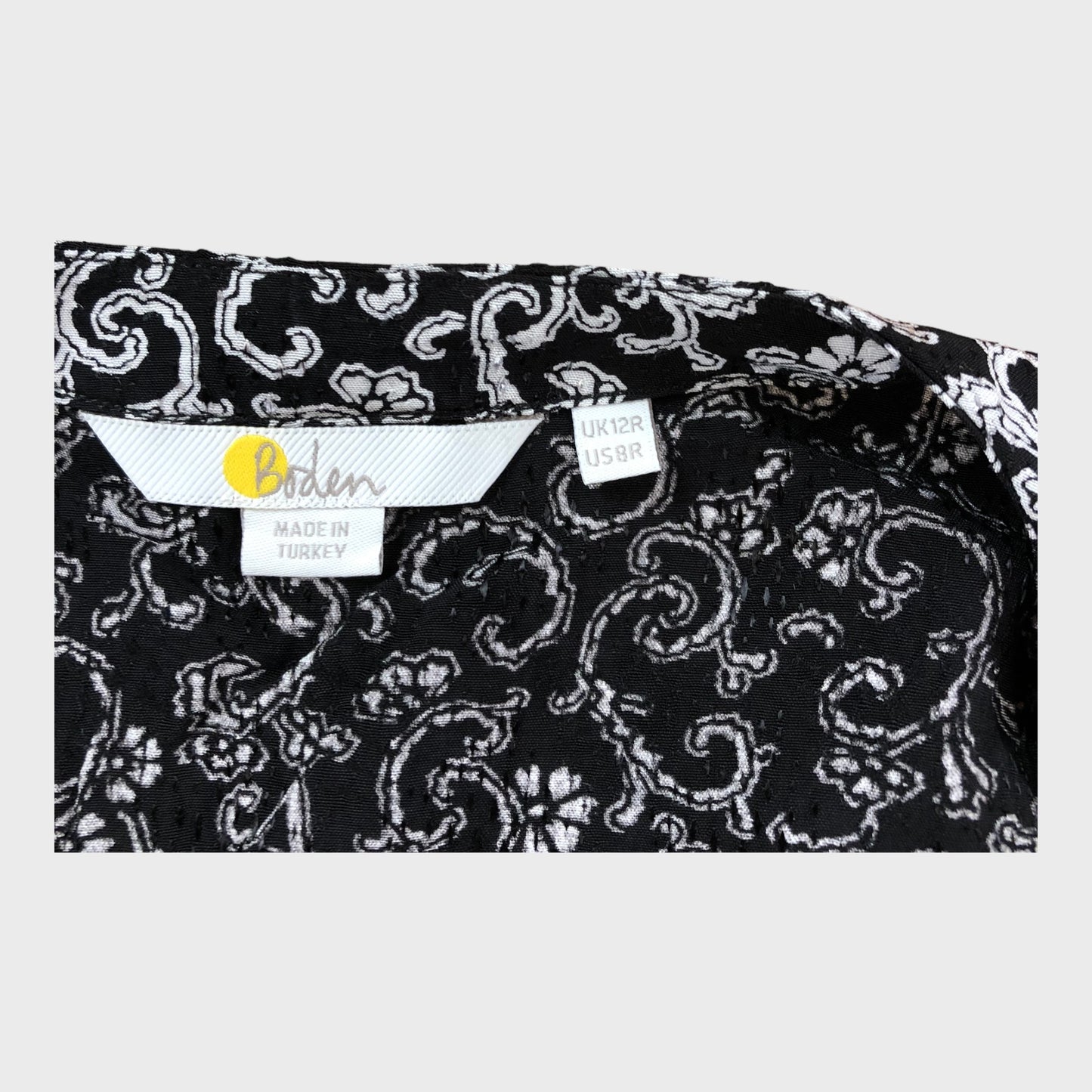 Branded Black Wrap Dress