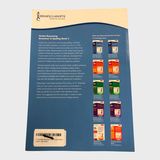 11+ Verbal Reasoning Grammar Practice Papers Book 2 FIRST PAST THE POST