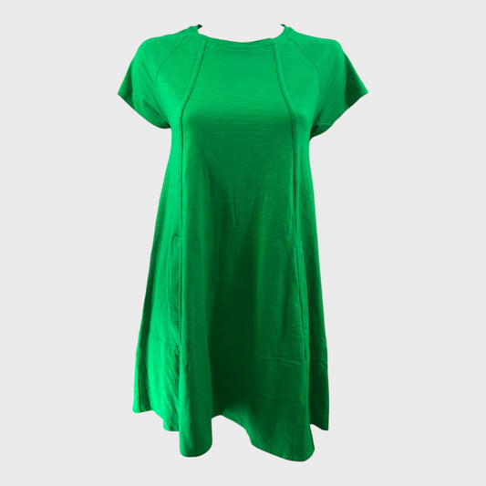 Branded Green Jersey Dress - Size 8
