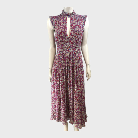 Branded Floral Patterned Dress - Size 8
