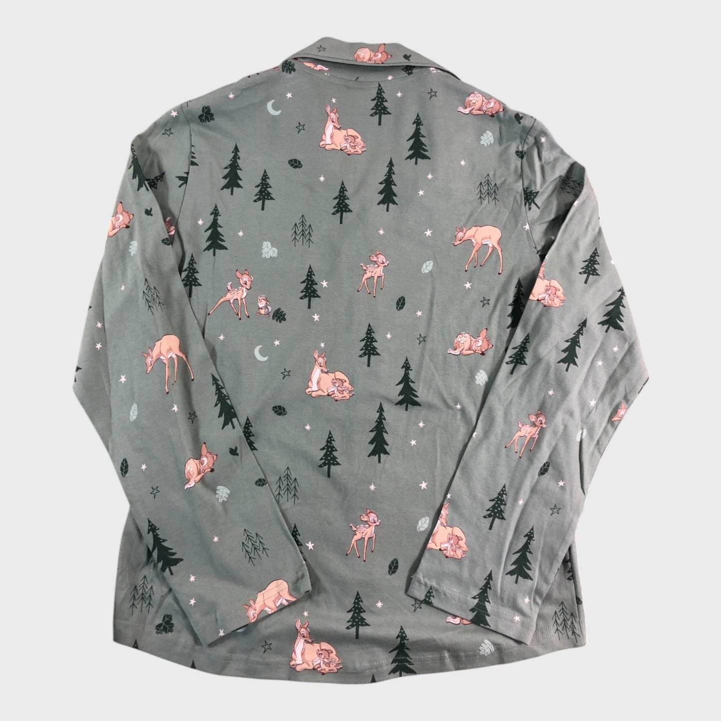 DISNEY Bambi Pyjama Set Green Forest Print