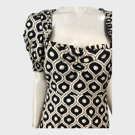 Kitri Monochrome printed Dress - Size 10