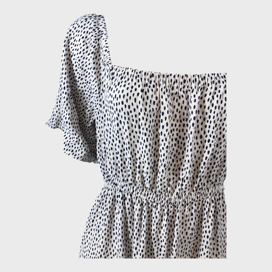 Kitri White Spotted Dress - Size 12