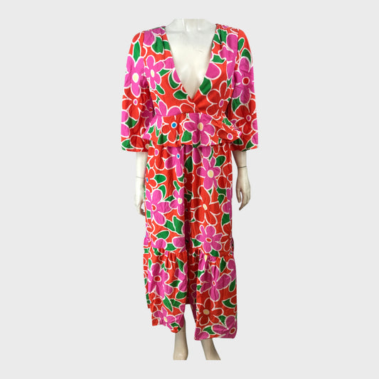 Kitri Floral Maxi Dress - Size 10