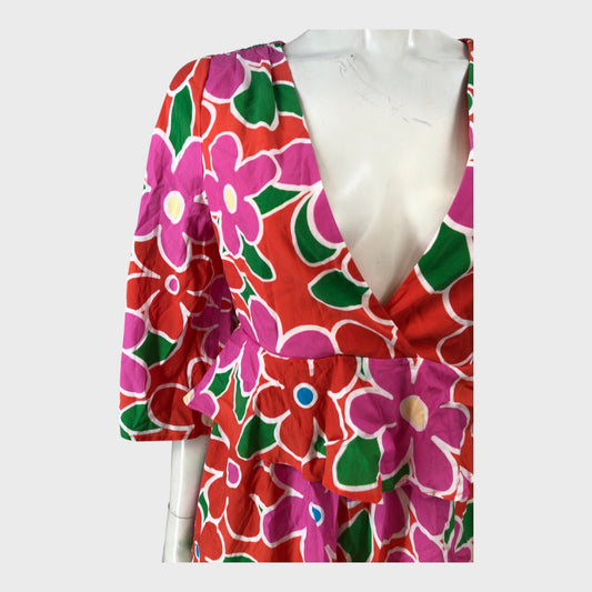 Kitri Floral Maxi Dress - Size 10