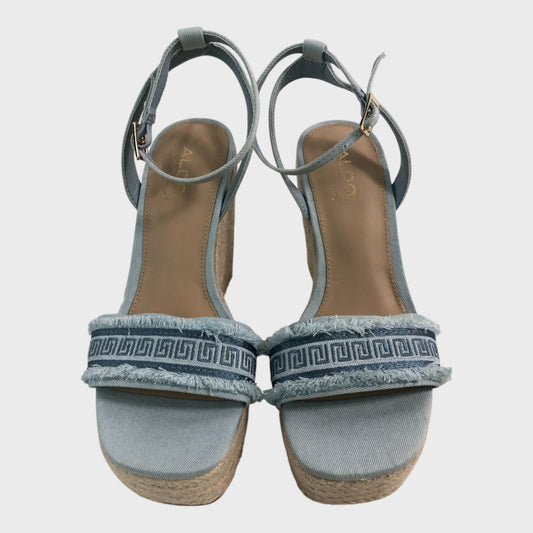 Aldo Denim Blue Wedges - UK 3