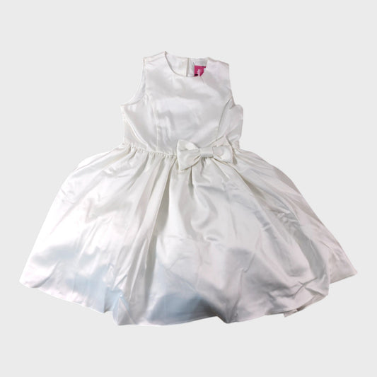 River Island White Party Dress Open Back With Buttons