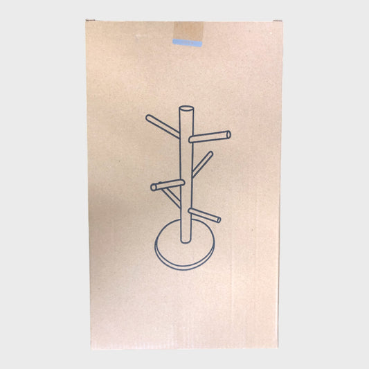 BLACK Mug Tree Stand Coffee Cup Holder for Kitchen Counter Storage