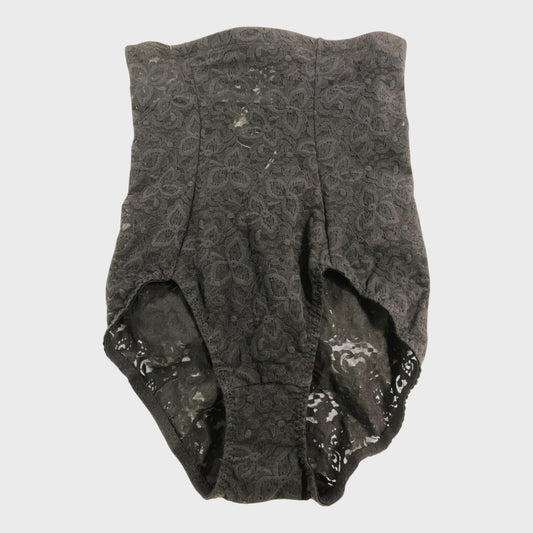 Bali Firm Control Black Lace High Waist Brief - Medium