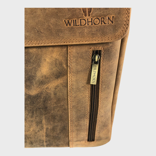 Wildhorn Tan Leather Crossbody Bag