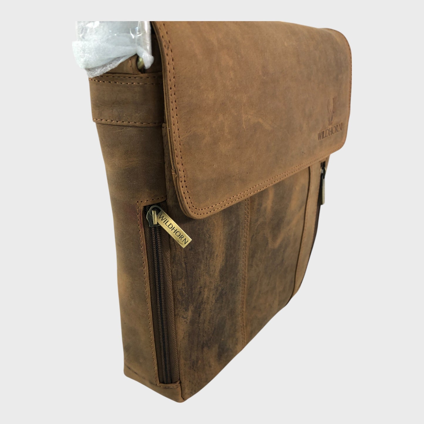 Wildhorn Tan Leather Crossbody Bag