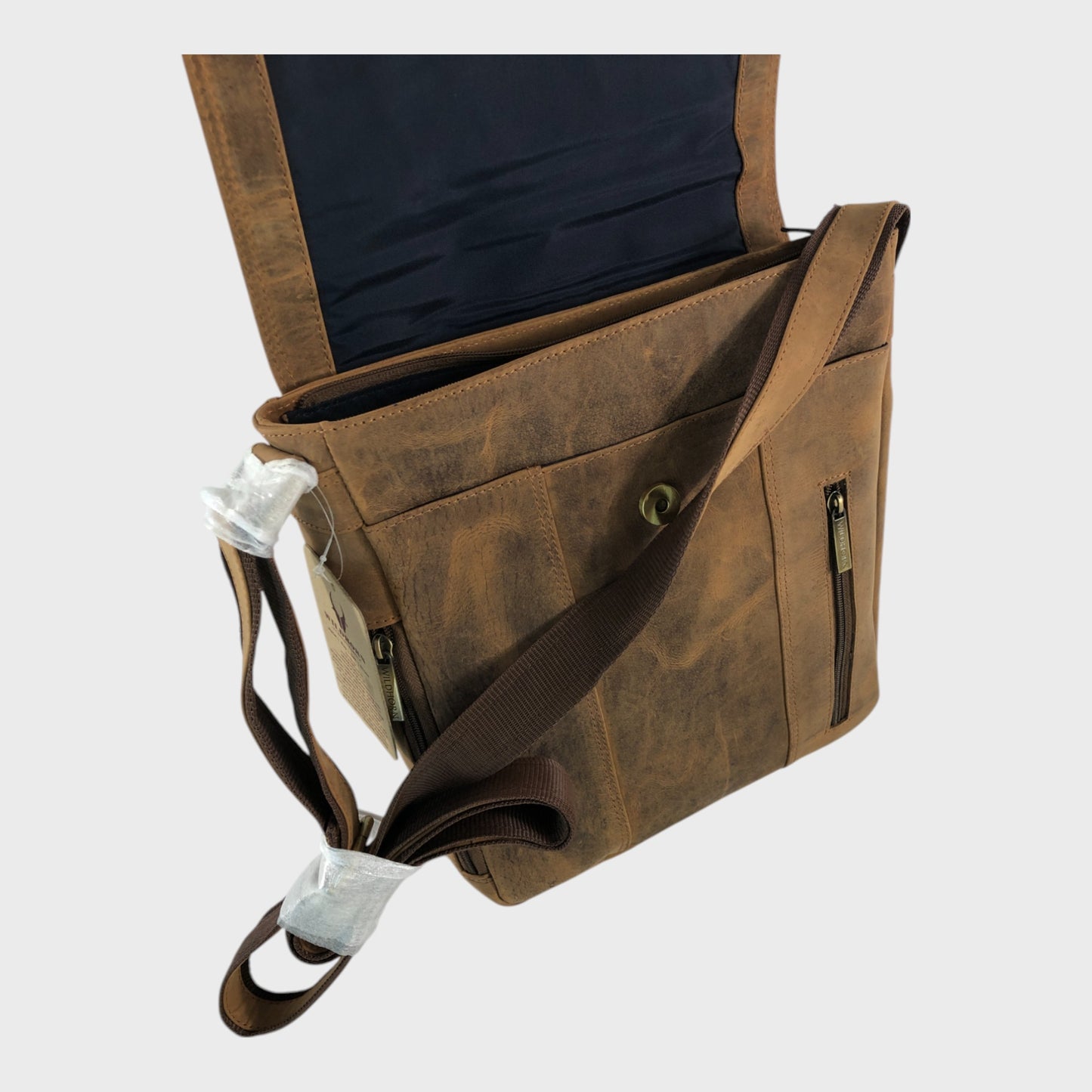 Wildhorn Tan Leather Crossbody Bag