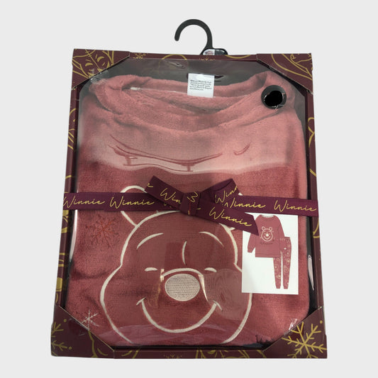Disney Winnie The Pooh Red Fleece Pyjamas - Size 12-14