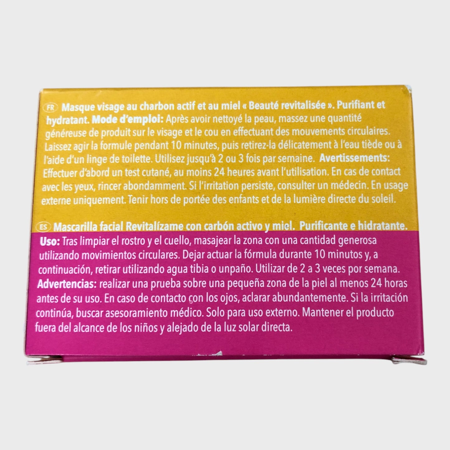NATURE SPELL Revitalise Me Face Mask Charcoal Honey 100ml Hydrating