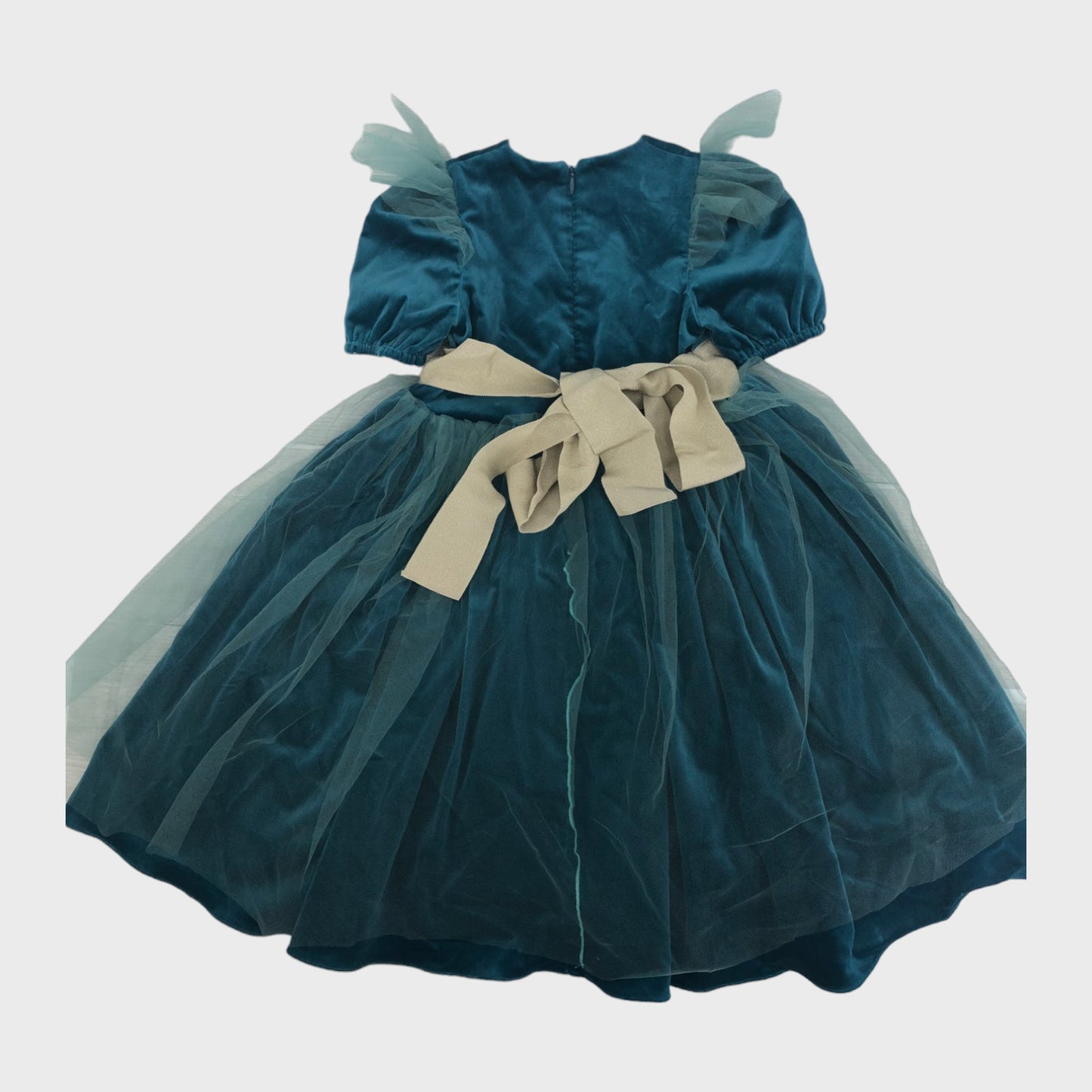 Strawberries & Cream Velvet Dress