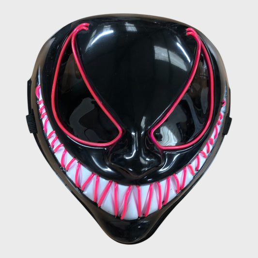 Halloween LED Light Up Mask Unisex Purple Costume