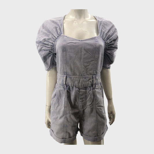 Lilac Denim Playsuit