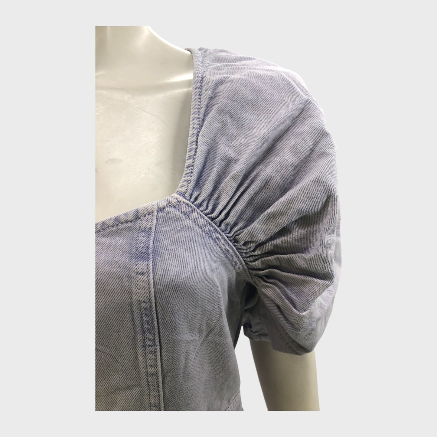 Lilac Denim Playsuit