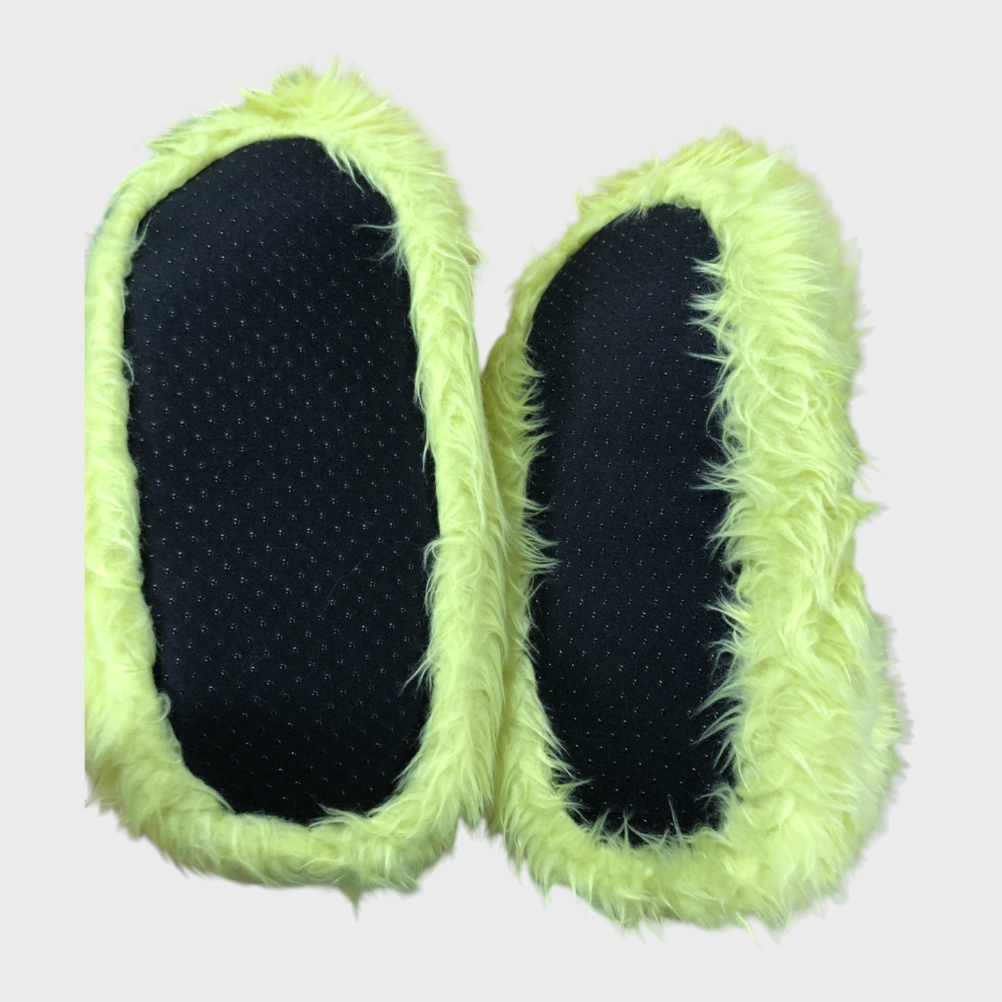 GRINCH Slipper Women's Cartoon Furry Plush Green Novelty Comfy