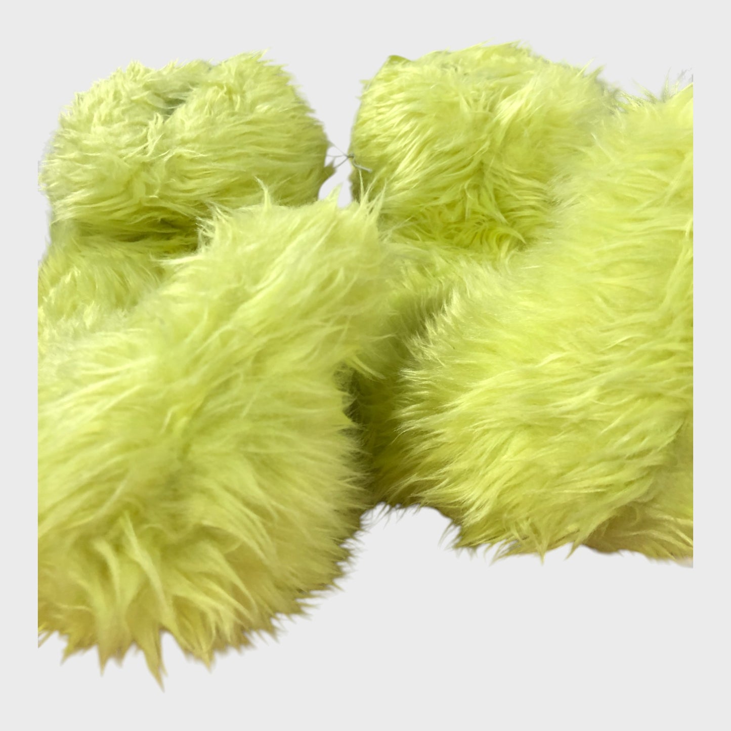 GRINCH Slipper Women's Cartoon Furry Plush Green Novelty Comfy