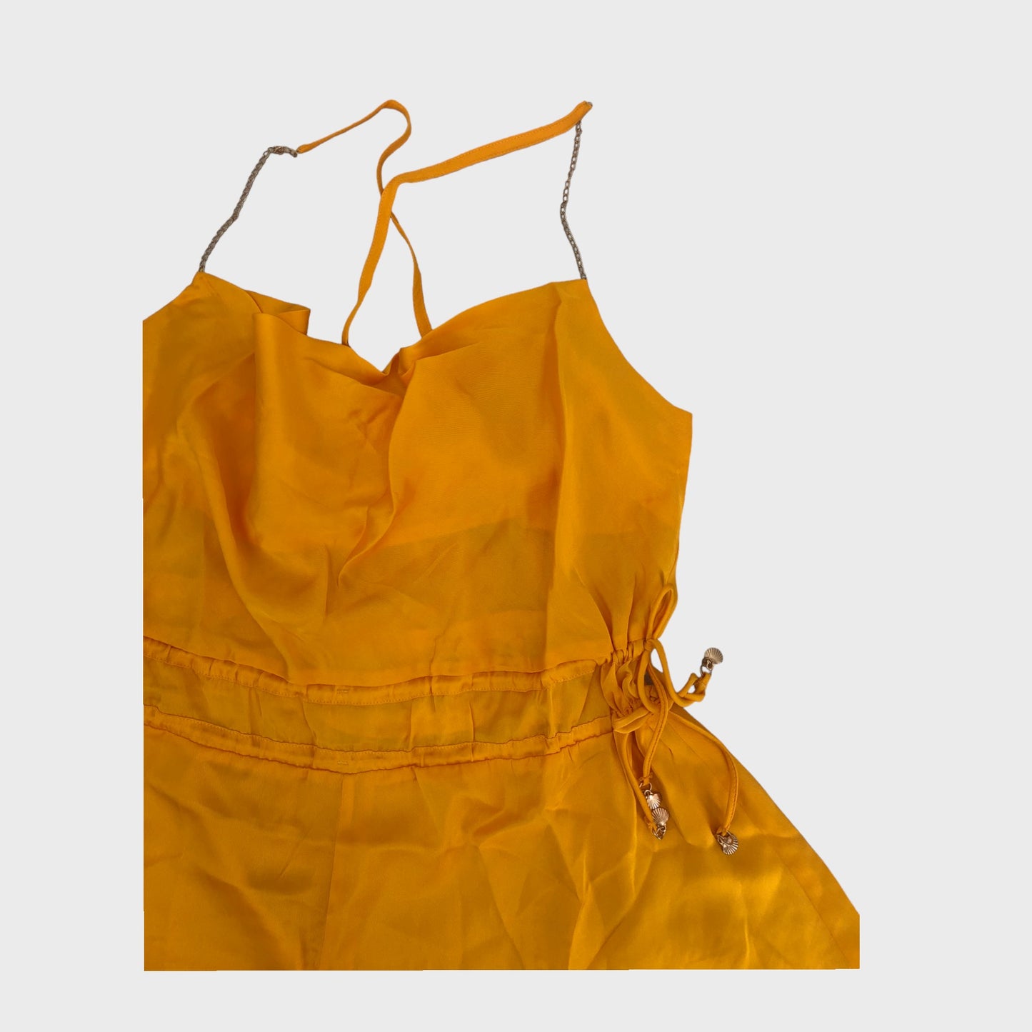 Orange Cross Back Playsuit