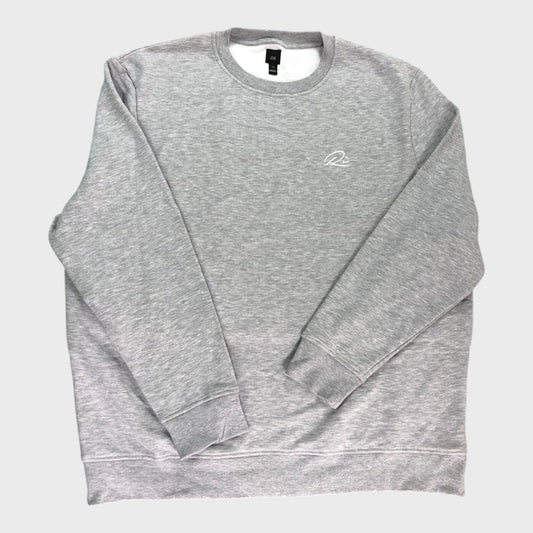 RIVER ISLAND Grey Sweatshirt Men's Cotton Blend Crew Neck