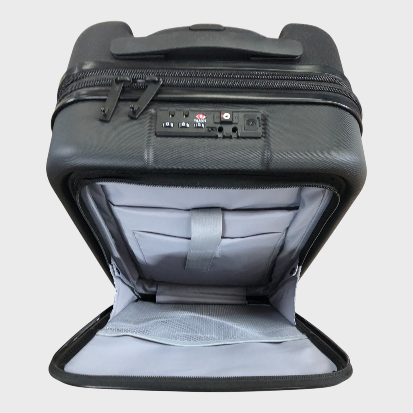 Nere Stori Front Open Cabin Suitcase - Black