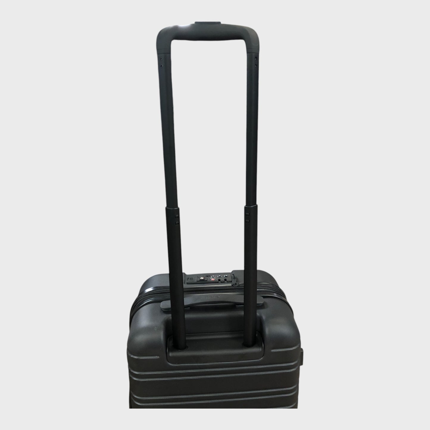 Nere Stori Front Open Cabin Suitcase - Black