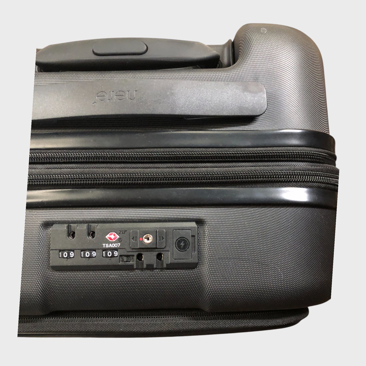 Nere Stori Front Open Cabin Suitcase - Black