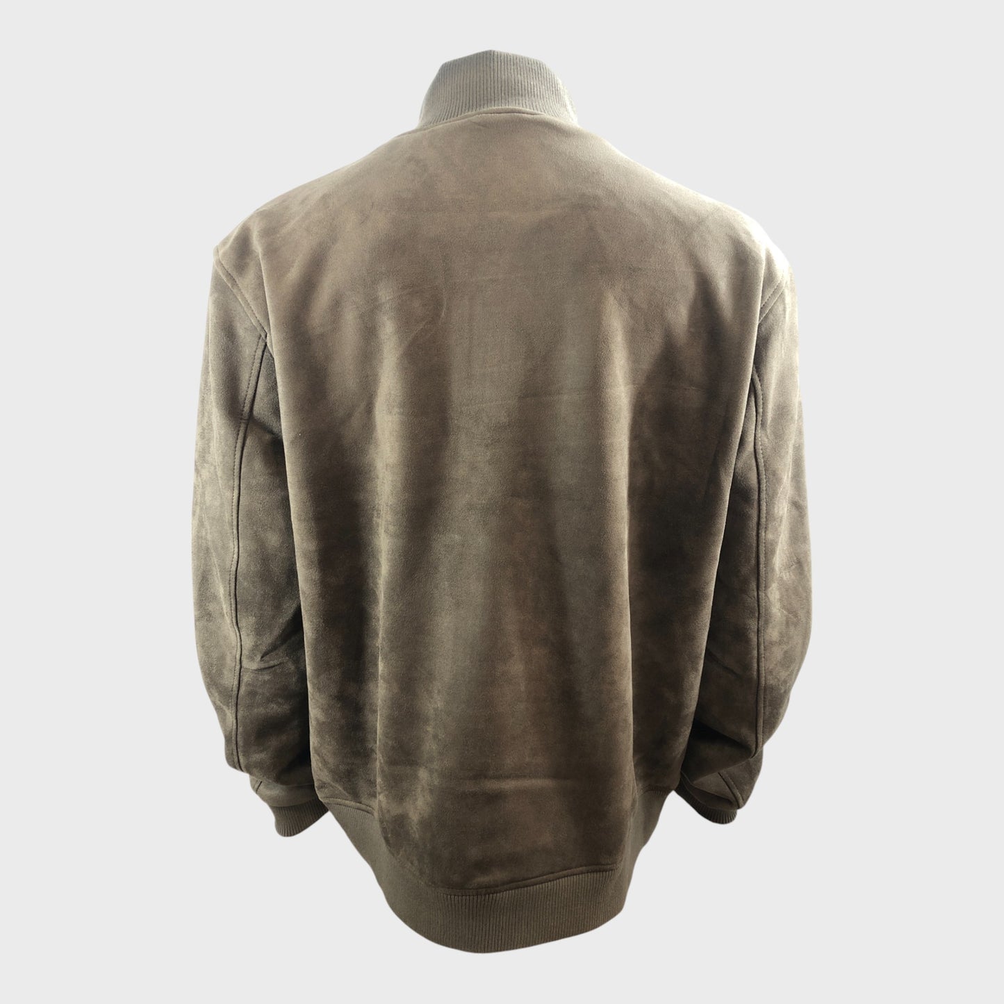 Men's Olive Faux Suede Jacket