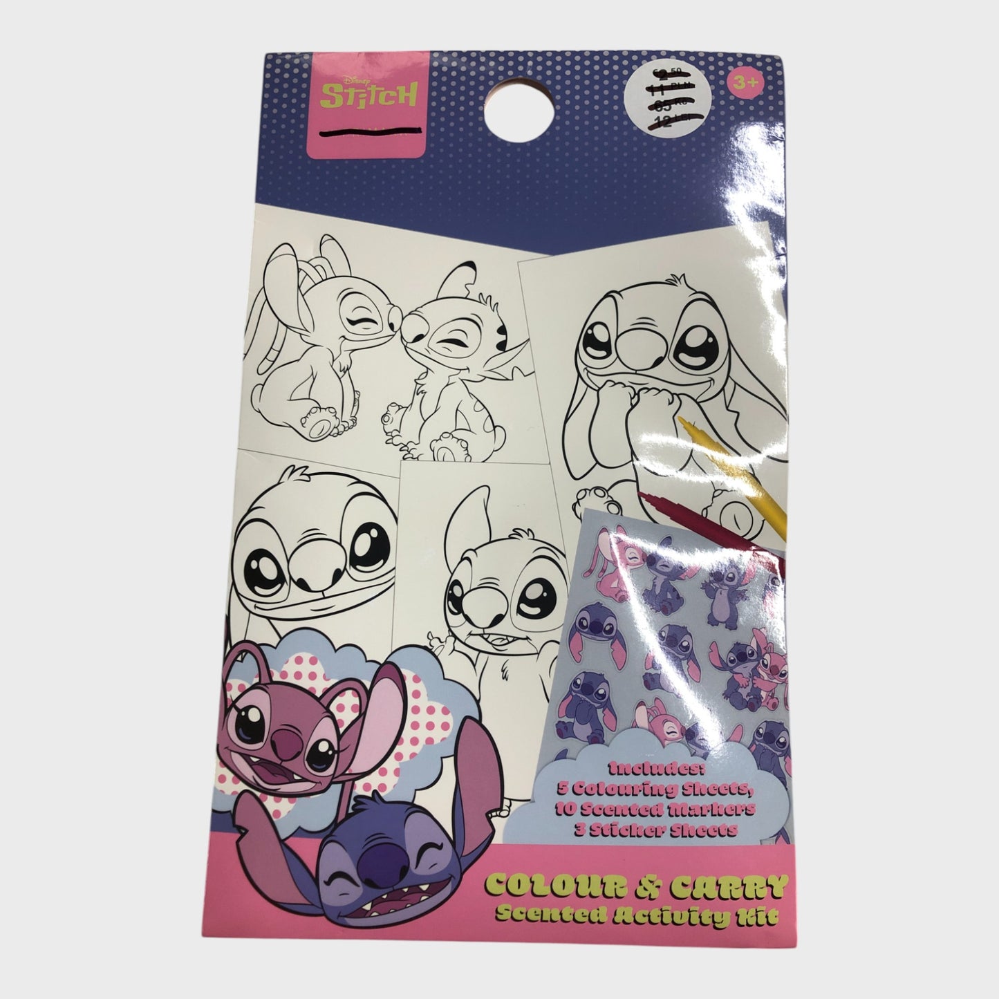 Stitch Colouring Activity and Stickers Set