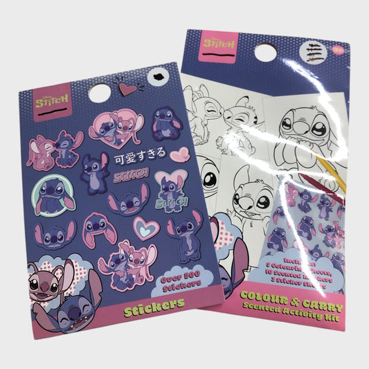 Stitch Colouring Activity and Stickers Set