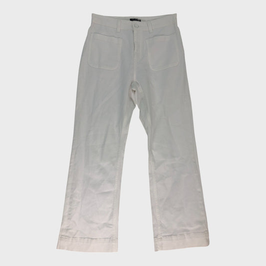 Branded White Wide Leg Jeans - UK8