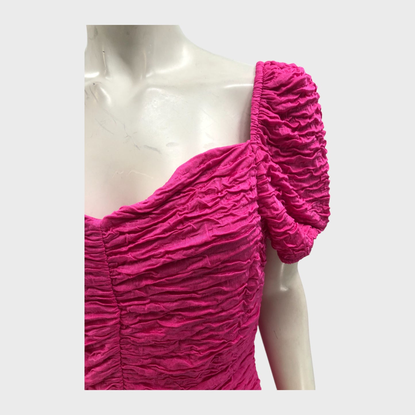Pink Ruched Dress