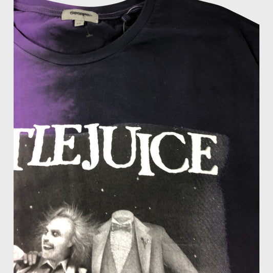 Beetlejuice T-Shirt 2XL Men's Purple Graphic Classic Fit