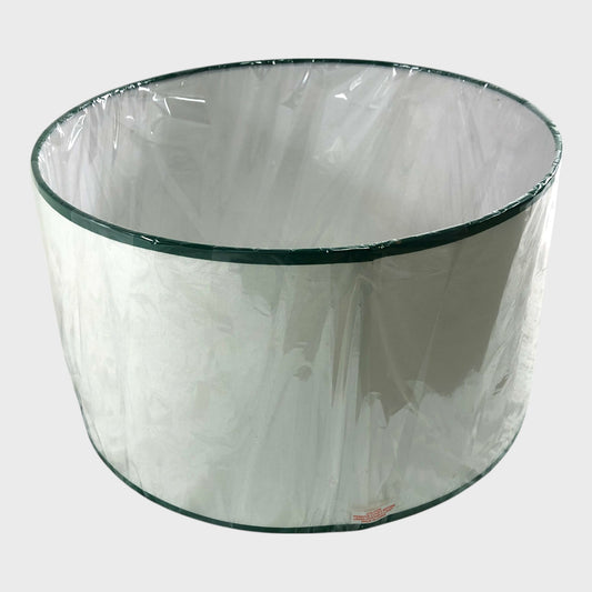 Branded White and Green Trim Lampshade